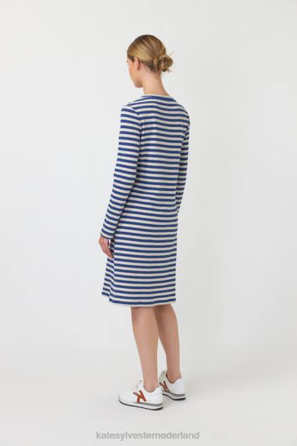 vrouwen gestreepte jurk Kate Sylvester kleding 8LB4O138 inkt streep