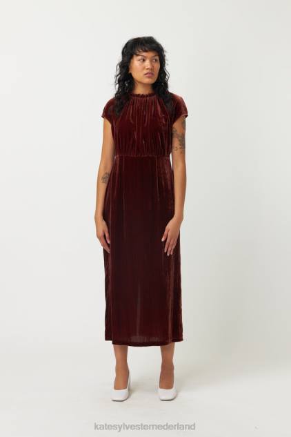 vrouwen heda jurk Kate Sylvester kleding 8LB4O38 espresso