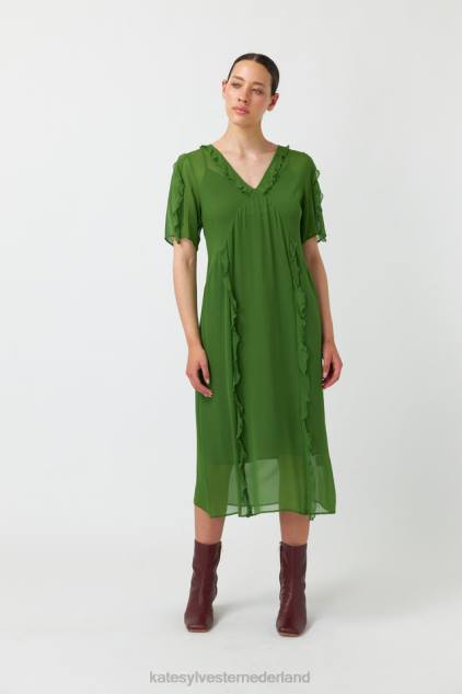 vrouwen isadora-jurk Kate Sylvester kleding 8LB4O119 gras
