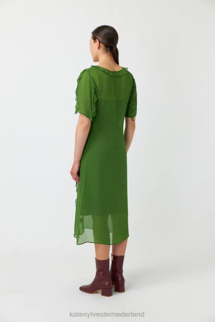 vrouwen isadora-jurk Kate Sylvester kleding 8LB4O119 gras