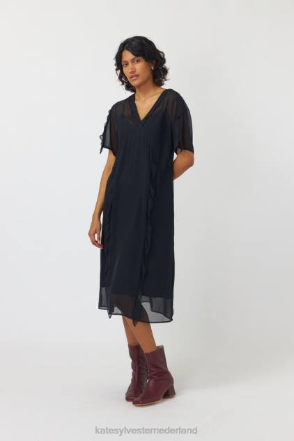 vrouwen isadora-jurk Kate Sylvester kleding 8LB4O126 zwart