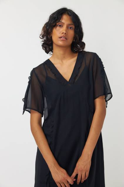 vrouwen isadora-jurk Kate Sylvester kleding 8LB4O126 zwart