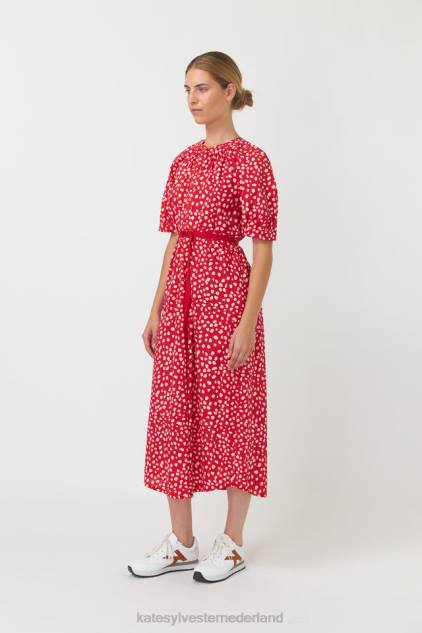 vrouwen kiezels jurk Kate Sylvester kleding 8LB4O146 rood