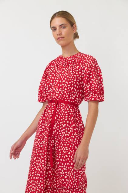 vrouwen kiezels jurk Kate Sylvester kleding 8LB4O146 rood