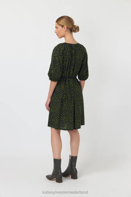 vrouwen kiezelstenen kieljurk Kate Sylvester kleding 8LB4O133 zwart