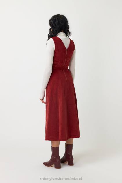 vrouwen koord jurk Kate Sylvester kleding 8LB4O56 steen