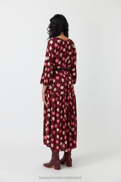 vrouwen magnolia-jurk Kate Sylvester kleding 8LB4O86 espresso