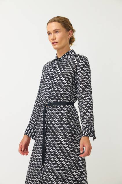 vrouwen marion overhemdjurk Kate Sylvester kleding 8LB4O10 zwart wit