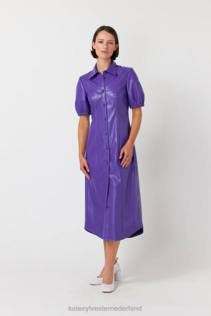 vrouwen olijfkleurige overhemdjurk Kate Sylvester kleding 8LB4O114 paars