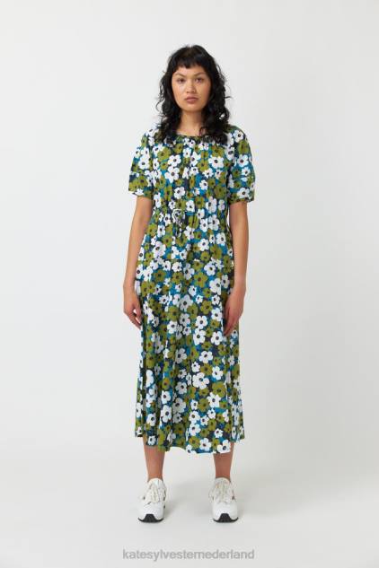 vrouwen pop-jurk Kate Sylvester kleding 8LB4O134 ivoor olijf