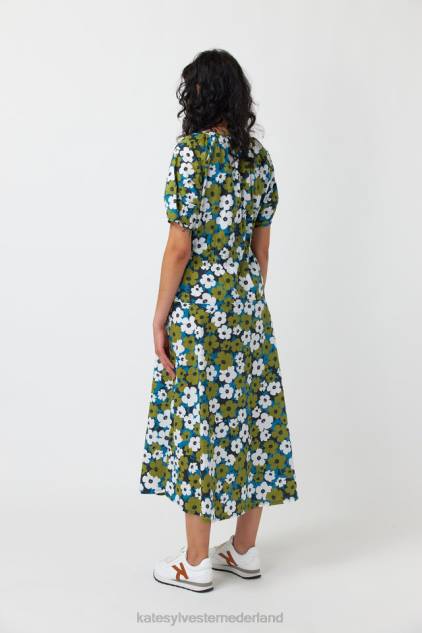 vrouwen pop-jurk Kate Sylvester kleding 8LB4O134 ivoor olijf