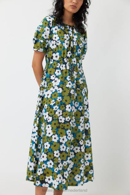 vrouwen pop-jurk Kate Sylvester kleding 8LB4O134 ivoor olijf