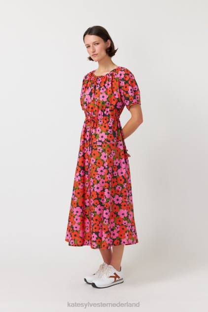 vrouwen pop-jurk Kate Sylvester kleding 8LB4O150 roze oranje