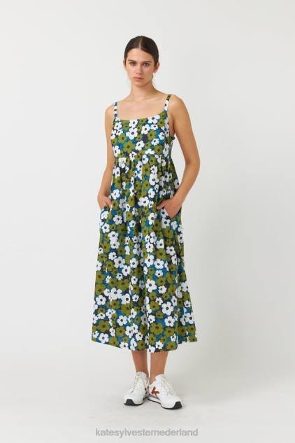 vrouwen pop zonnejurk Kate Sylvester kleding 8LB4O135 ivoor olijf