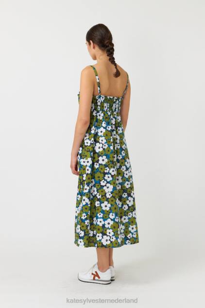 vrouwen pop zonnejurk Kate Sylvester kleding 8LB4O135 ivoor olijf