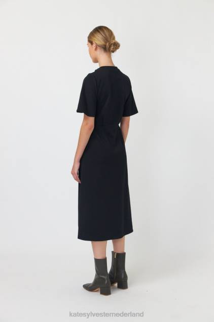 vrouwen vallende rozen jurk Kate Sylvester kleding 8LB4O100 zwart