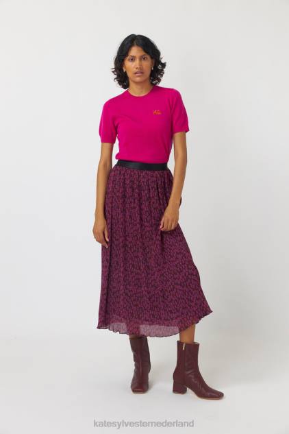 vrouwen bloeiende rok Kate Sylvester kleding 8LB4O296 bessen bloeien