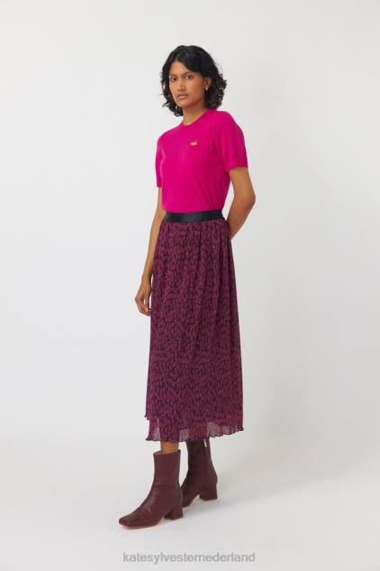 vrouwen bloeiende rok Kate Sylvester kleding 8LB4O296 bessen bloeien