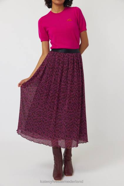 vrouwen bloeiende rok Kate Sylvester kleding 8LB4O296 bessen bloeien