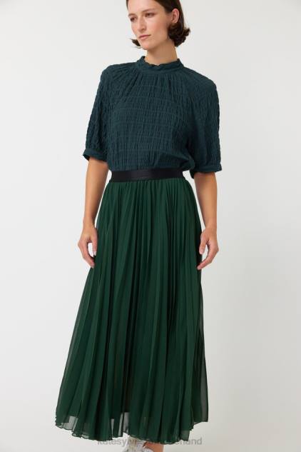 vrouwen golvende rok Kate Sylvester kleding 8LB4O300 smaragd