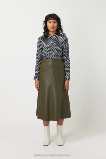 vrouwen leda-shirt Kate Sylvester kleding 8LB4O9 zwart wit