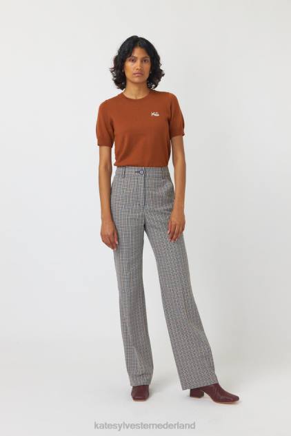 vrouwen Molly top Kate Sylvester kleding 8LB4O174 tabak