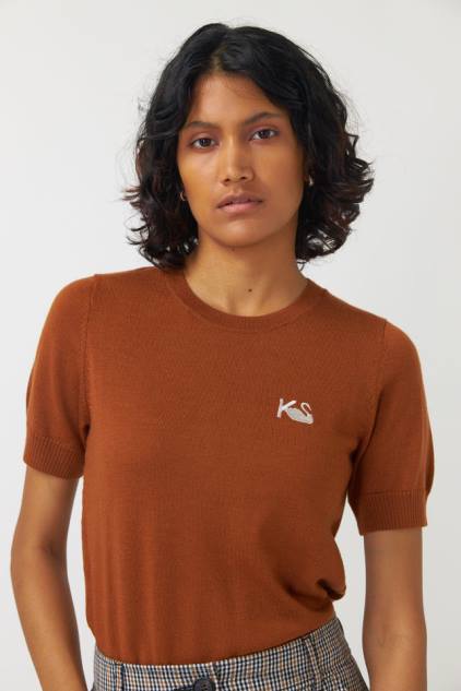 vrouwen Molly top Kate Sylvester kleding 8LB4O174 tabak