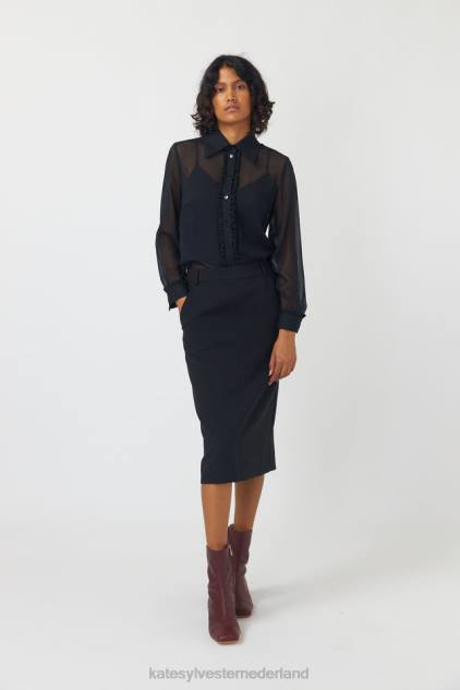 vrouwen Valetta-shirt Kate Sylvester kleding 8LB4O211 zwart