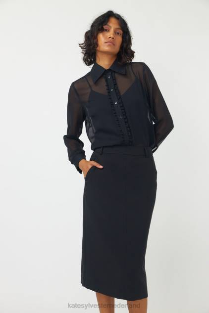 vrouwen Valetta-shirt Kate Sylvester kleding 8LB4O211 zwart