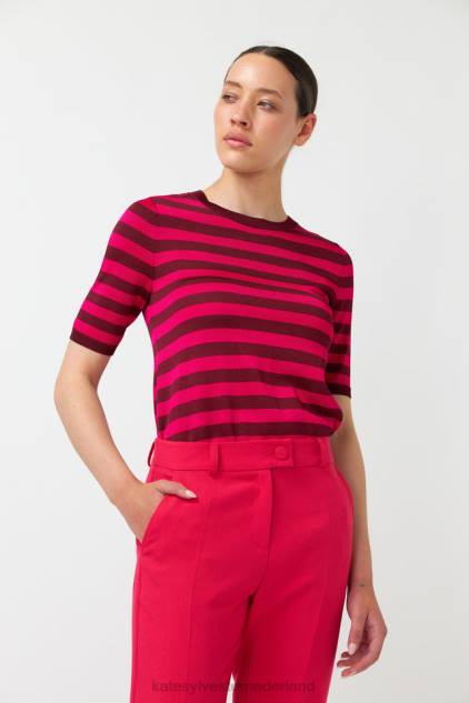 vrouwen bovenkant Kate Sylvester kleding 8LB4O202 roze streep