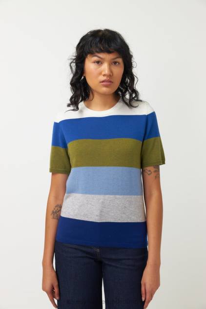 vrouwen caleidoscoop bovenaan Kate Sylvester kleding 8LB4O187 blauwe tinten