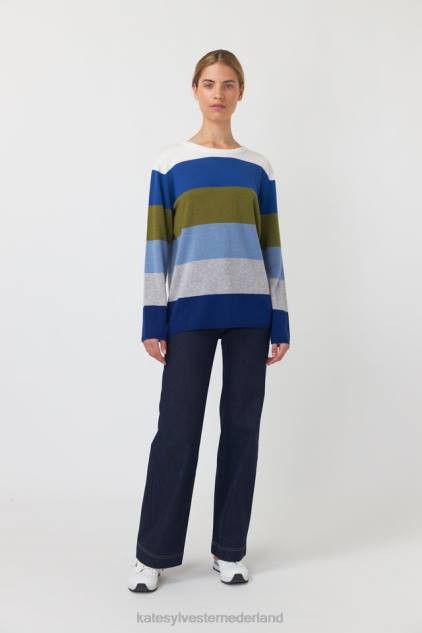 vrouwen caleidoscoop trui Kate Sylvester kleding 8LB4O186 blauwe tinten