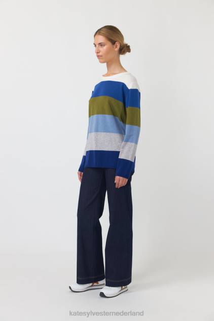 vrouwen caleidoscoop trui Kate Sylvester kleding 8LB4O186 blauwe tinten