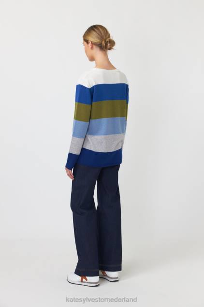 vrouwen caleidoscoop trui Kate Sylvester kleding 8LB4O186 blauwe tinten