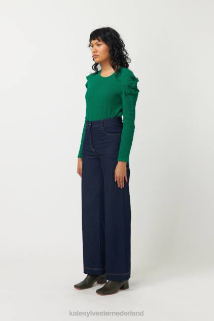 vrouwen gekreukte bovenkant Kate Sylvester kleding 8LB4O34 gras groen