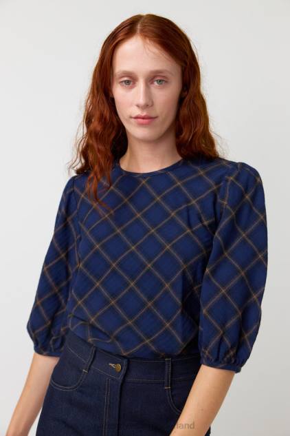 vrouwen geruite top Kate Sylvester kleding 8LB4O168 inkt