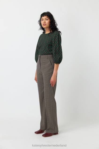 vrouwen geruite top Kate Sylvester kleding 8LB4O169 woud