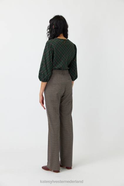 vrouwen geruite top Kate Sylvester kleding 8LB4O169 woud