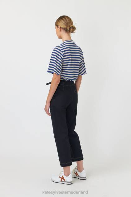 vrouwen gestreept topje Kate Sylvester kleding 8LB4O198 inkt streep