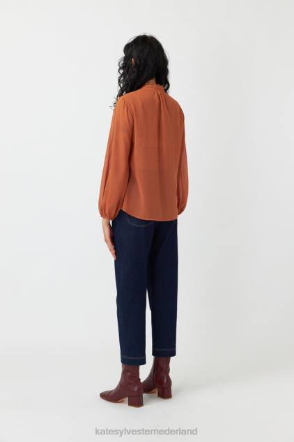 vrouwen golvende bovenkant Kate Sylvester kleding 8LB4O230 kruid