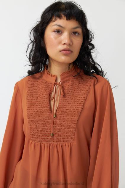 vrouwen golvende bovenkant Kate Sylvester kleding 8LB4O230 kruid