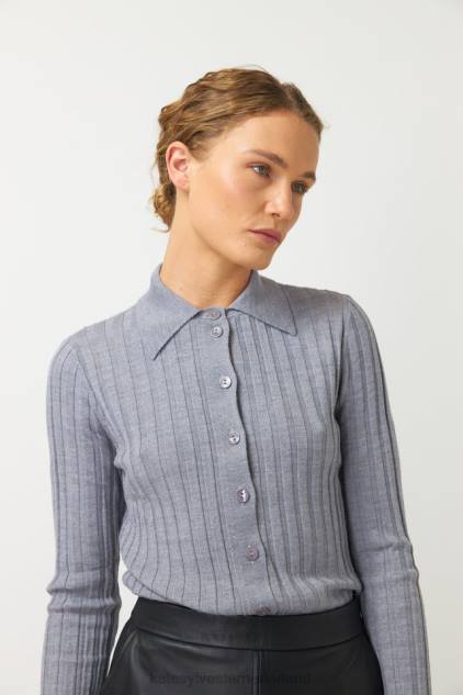 vrouwen karmel top Kate Sylvester kleding 8LB4O18 grijs
