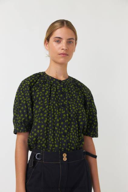 vrouwen kiezelstenen blouse Kate Sylvester kleding 8LB4O220 zwart