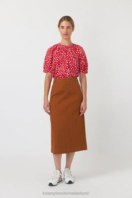 vrouwen kiezelstenen blouse Kate Sylvester kleding 8LB4O231 rood