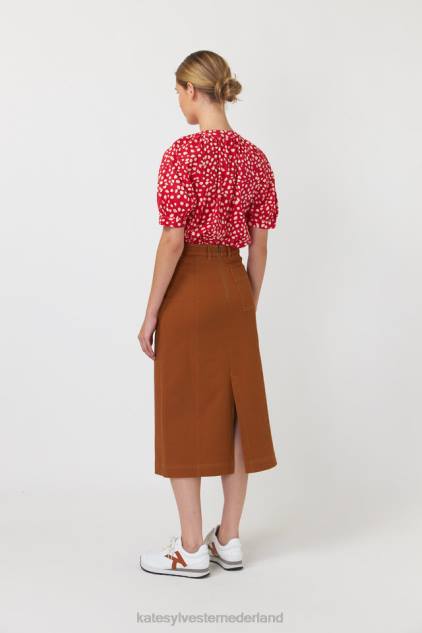vrouwen kiezelstenen blouse Kate Sylvester kleding 8LB4O231 rood