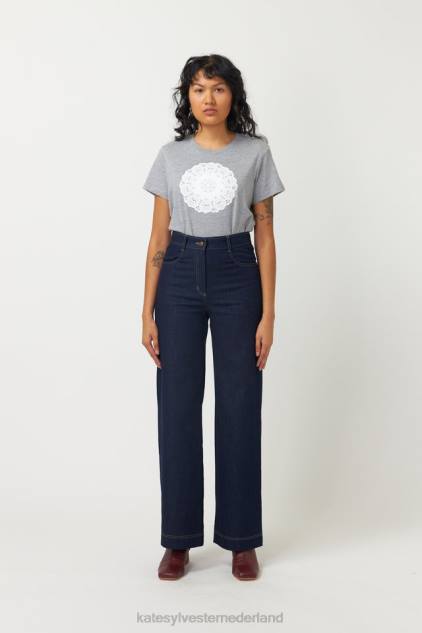 vrouwen kleedje t-shirt Kate Sylvester kleding 8LB4O206 grijs gemêleerd