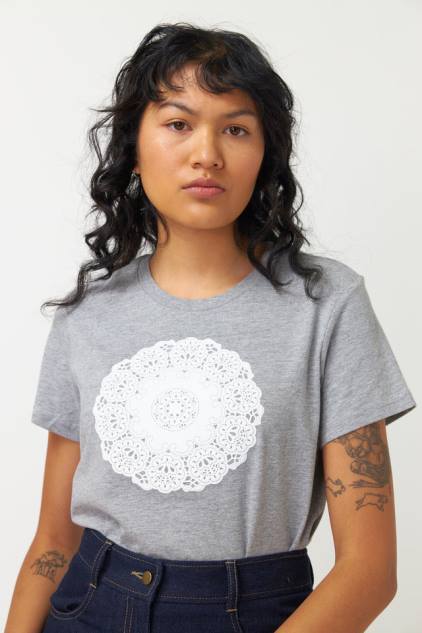 vrouwen kleedje t-shirt Kate Sylvester kleding 8LB4O206 grijs gemêleerd