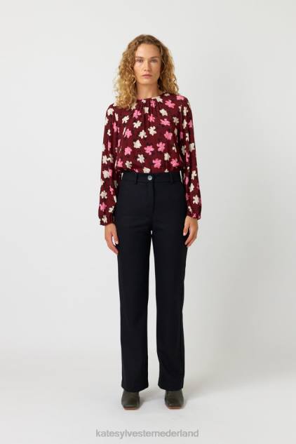 vrouwen magnolia-topje Kate Sylvester kleding 8LB4O195 espresso