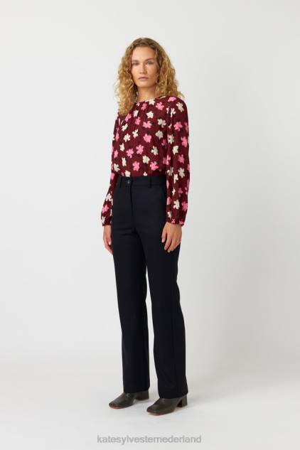 vrouwen magnolia-topje Kate Sylvester kleding 8LB4O195 espresso