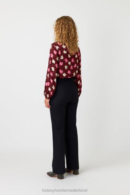 vrouwen magnolia-topje Kate Sylvester kleding 8LB4O195 espresso